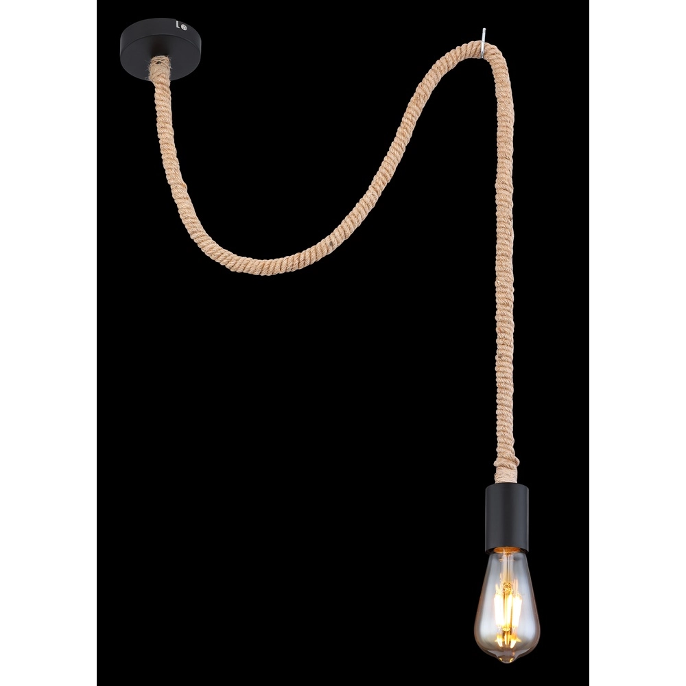 Touwlamp Ulleu zwart Globo 9007371383917