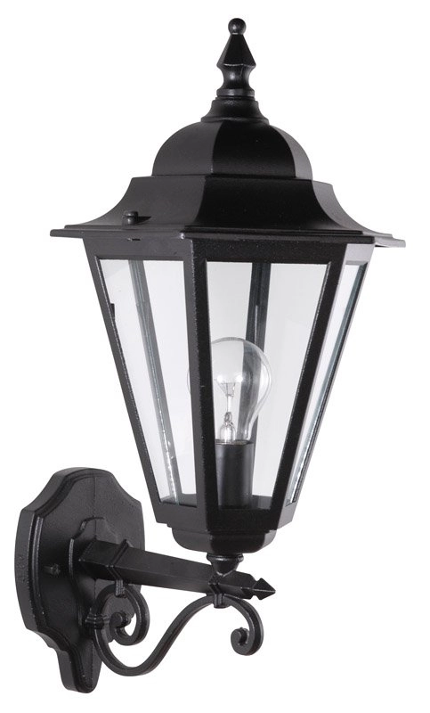 Muurlamp klassiek Teccia Up 50cm zwart
