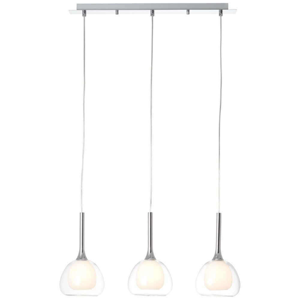 Eetkamer hanglamp Hadan chroom met helder glas Eetkamer hanglamp Hadan chroom met helder glas