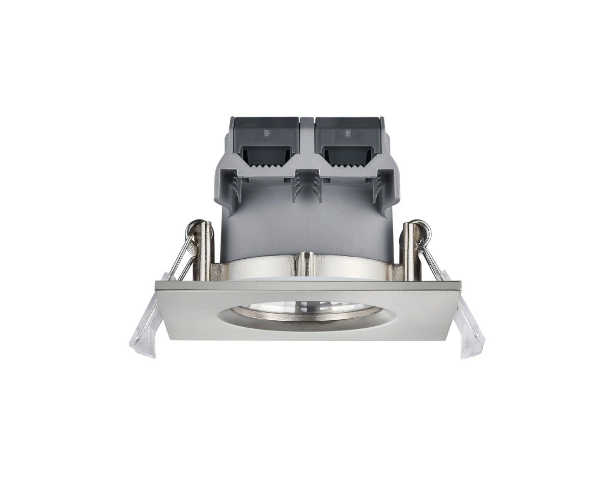 Badkamer inbouwspot Zagros met led vierkant grijs Trio 4017807376876