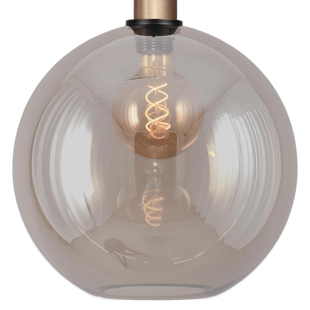 Hanglamp Ø 30cm Bella 2 Messing goud met goud glas Masterlight 8718121333946