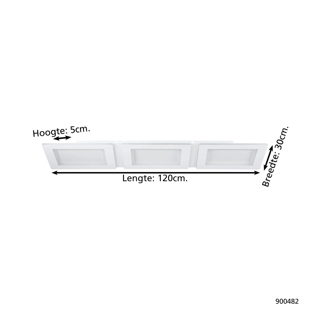 Led plafondlamp Padrogiano-Z Zigbee - 120x30cm Eglo 9008606244171