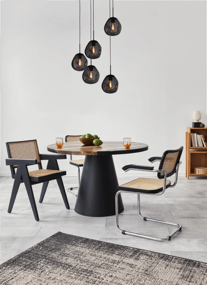 Vide hanglamp Lava 5x smoke glas Ø 24cm Masterlight 8718121286587