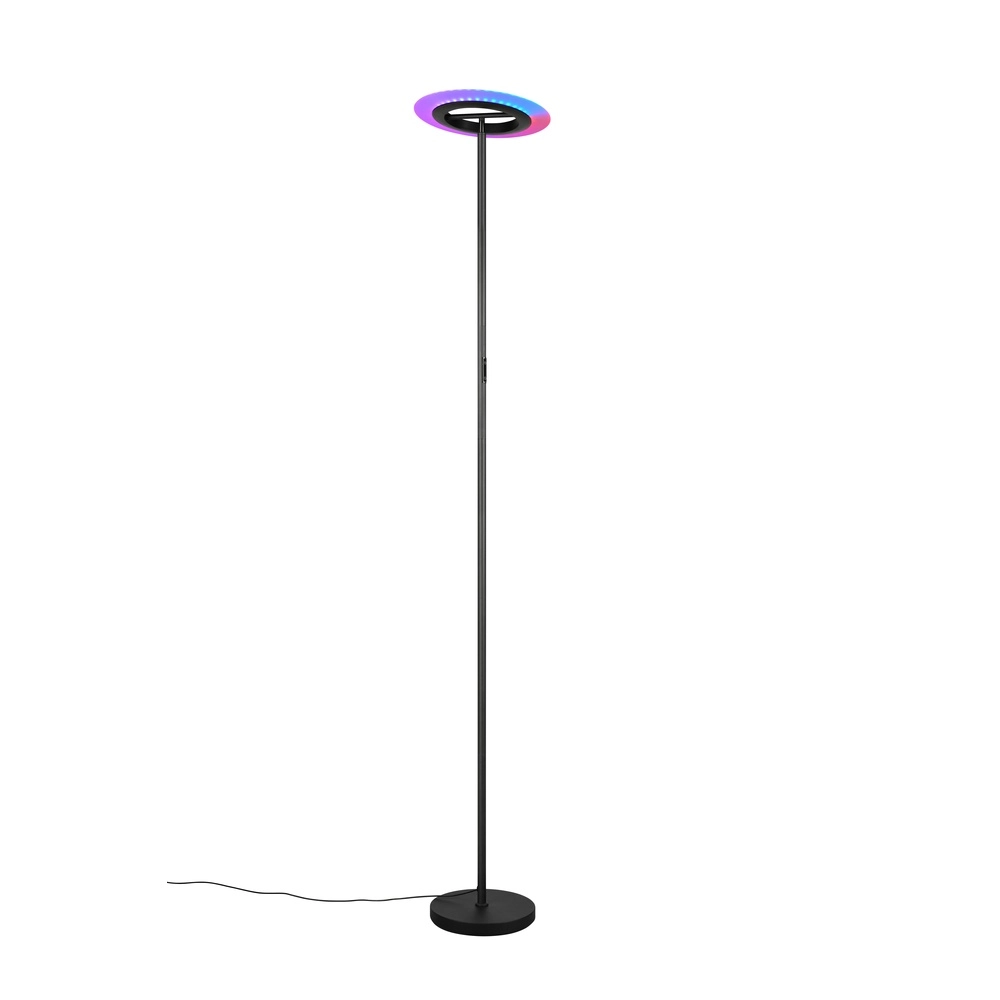 Design vloerlamp Samba zwart RGB Trio 4017807653229