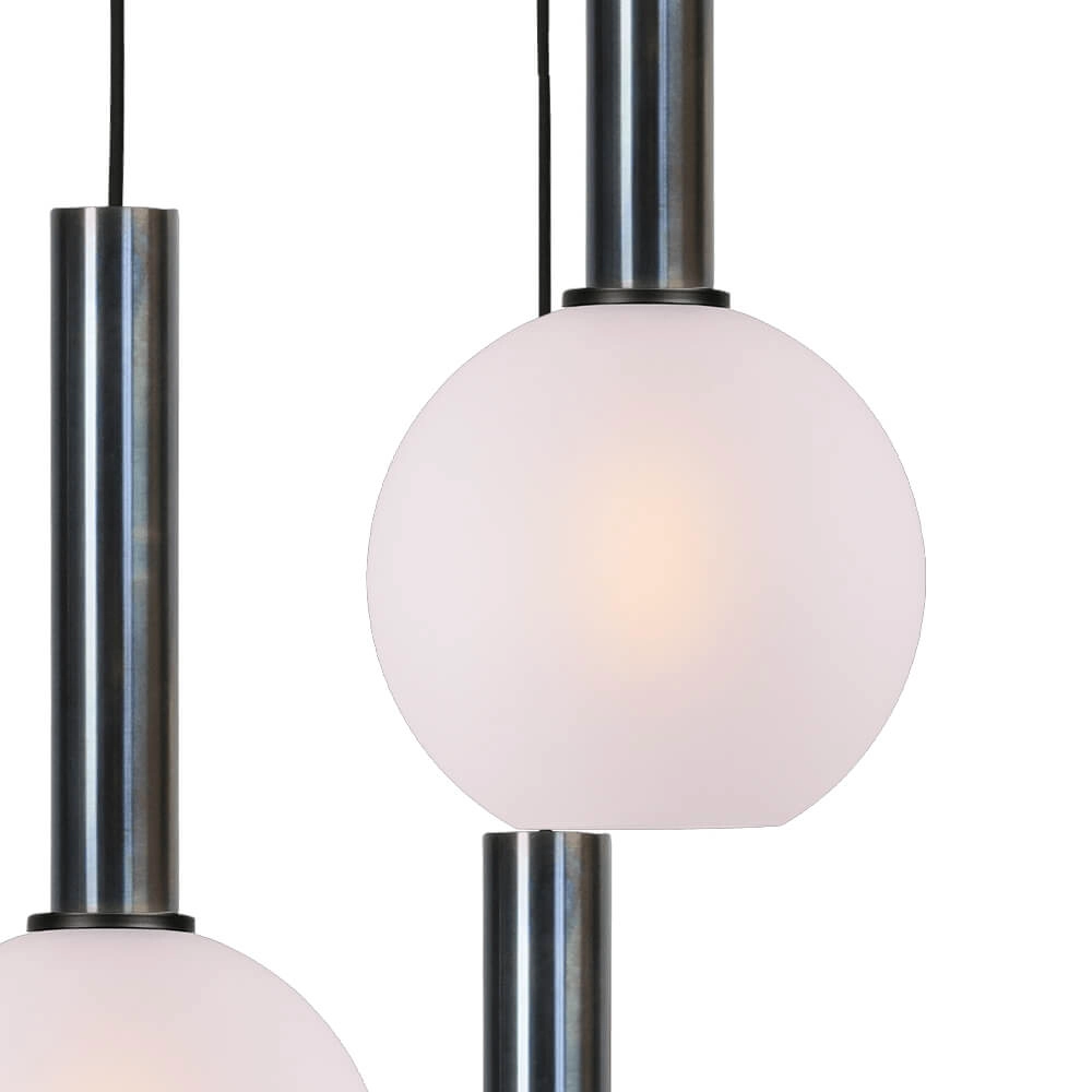 Vide hanglamp Bella 2 5-lichts met witte glazen Masterlight 8718121344485