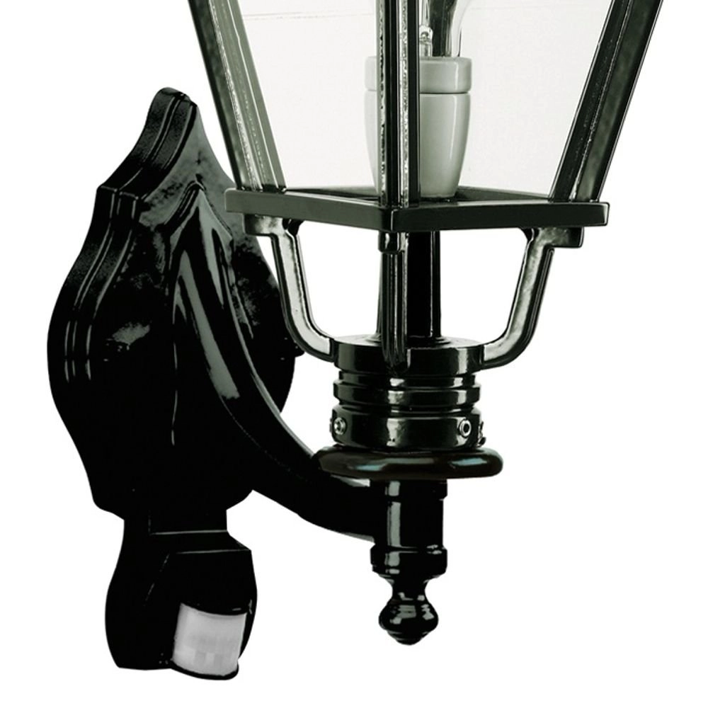 Buitenlamp Darwin met bewegingsmelder - zwart KS Verlichting 8714732118446