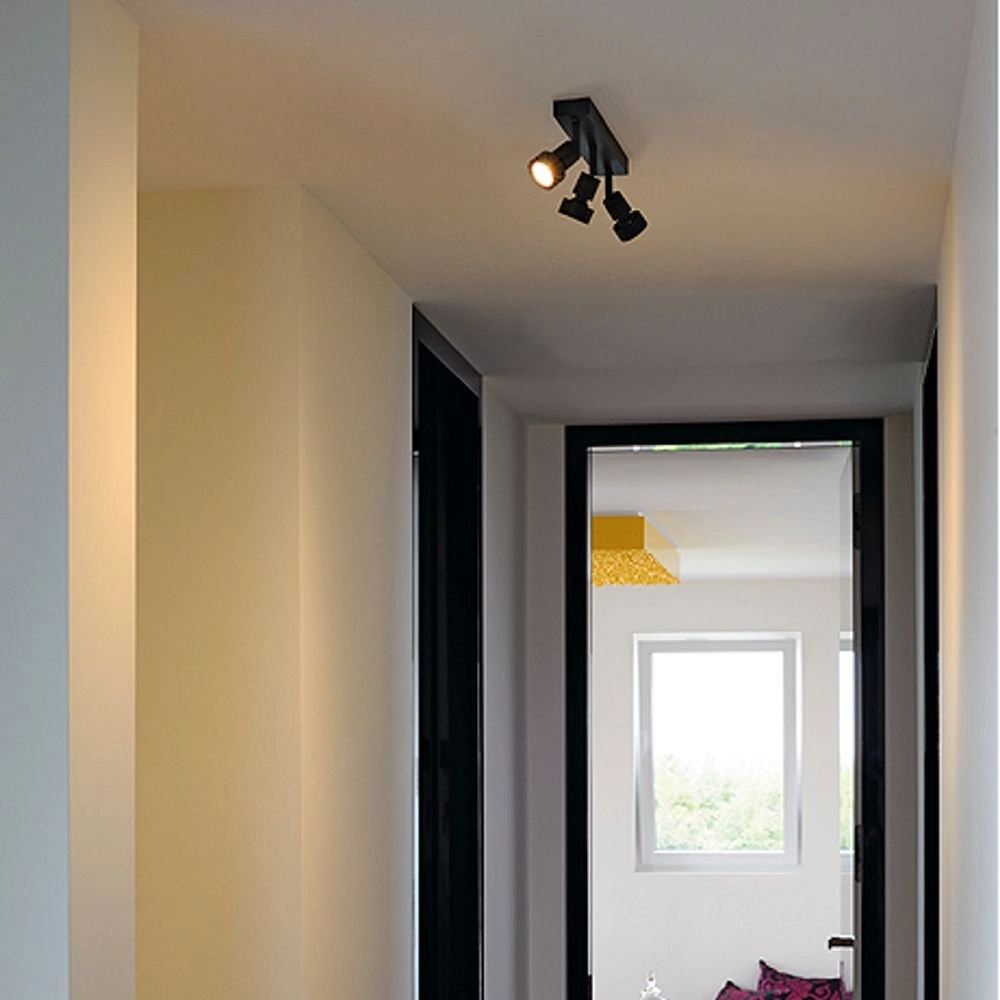 Opbouwspots Puri 3 3-lichts zwart SLV 4024163144599