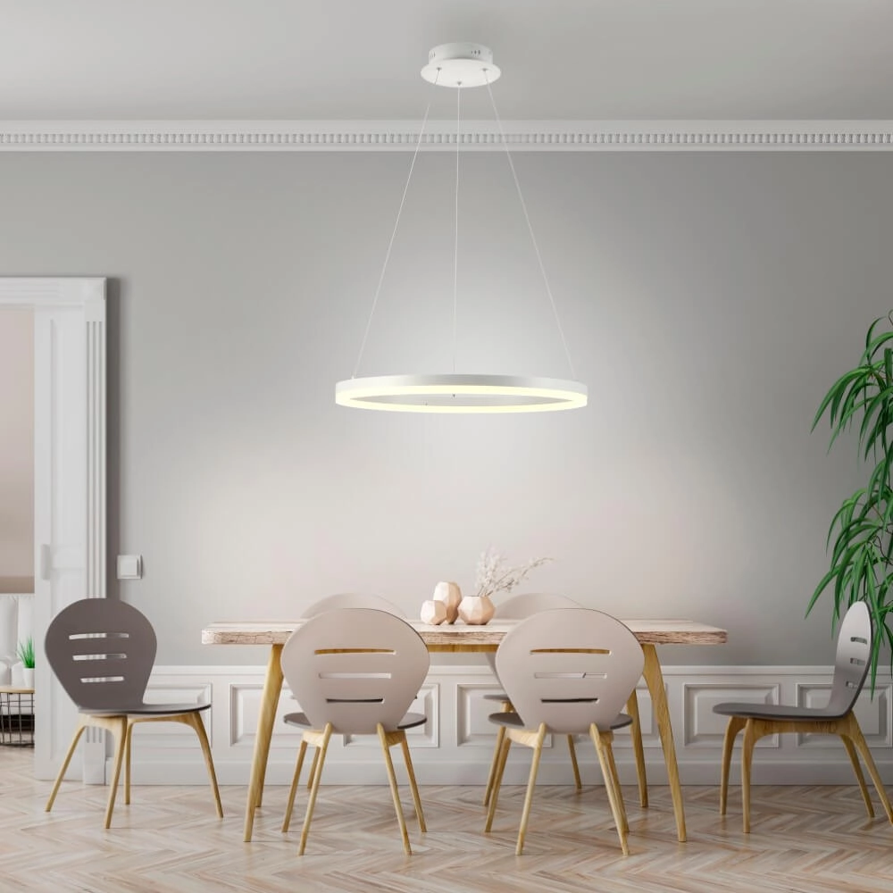 Moderne hanglamp Titus Ø 60cm wit Paul Neuhaus 4012248365366