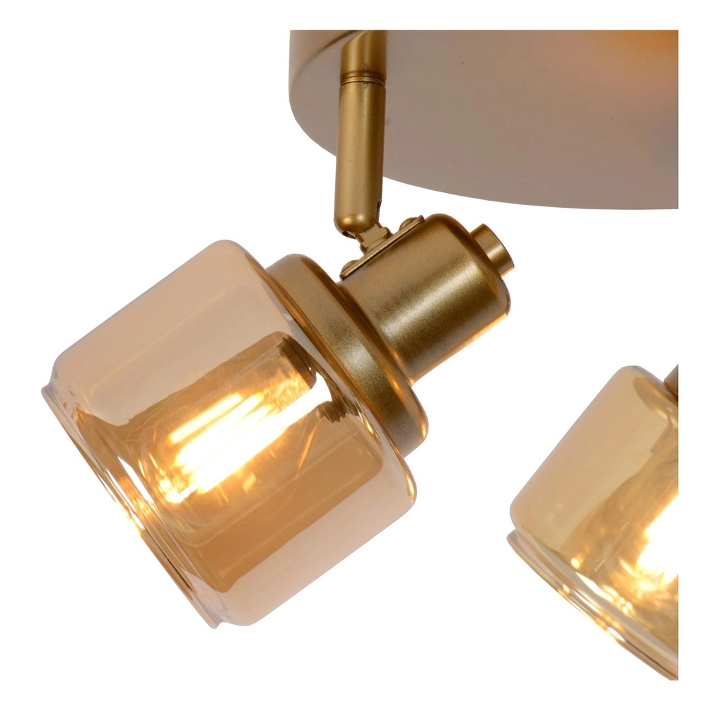 Plafondlamp Bjorn 3-lichts goud Lucide 5411212771261