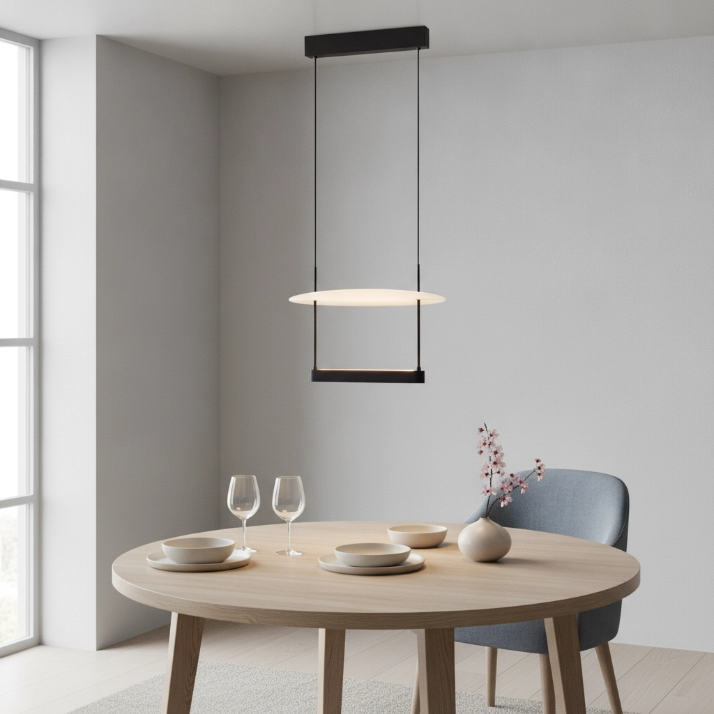 Design hanglamp Diona Ø 40cm zwart met wit