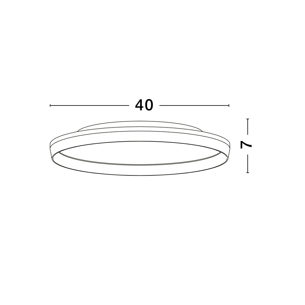Plafonniere Vomos wit Ø 40cm Lyora 5212017448750