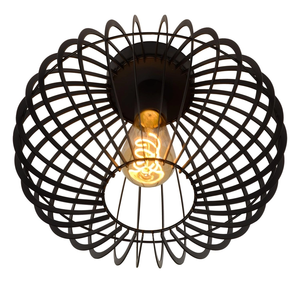 Plafondlamp Reda Ø 32cm zwart Lucide 5411212782526