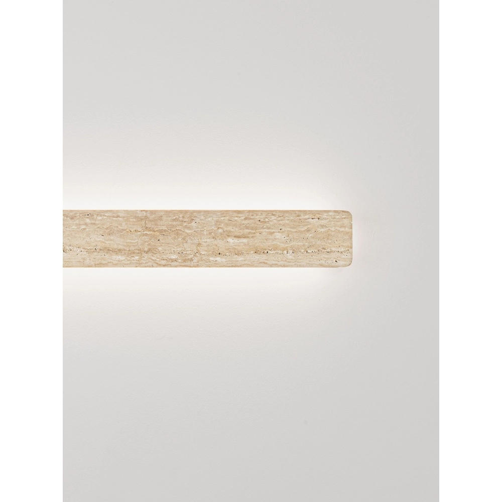 Strakke wandlamp Alyssa zand bruin Lyora 5212017495860
