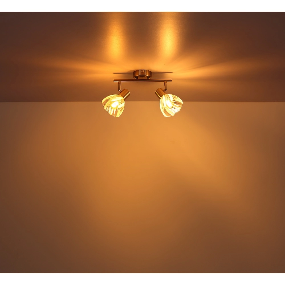 Plafondlamp 2-lichts Zachery nikkel Globo 9007371531486