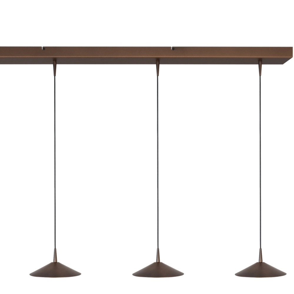 4-lichts hanglamp Ceppo cacao bruin Ø 18cm Masterlight 8718121347363