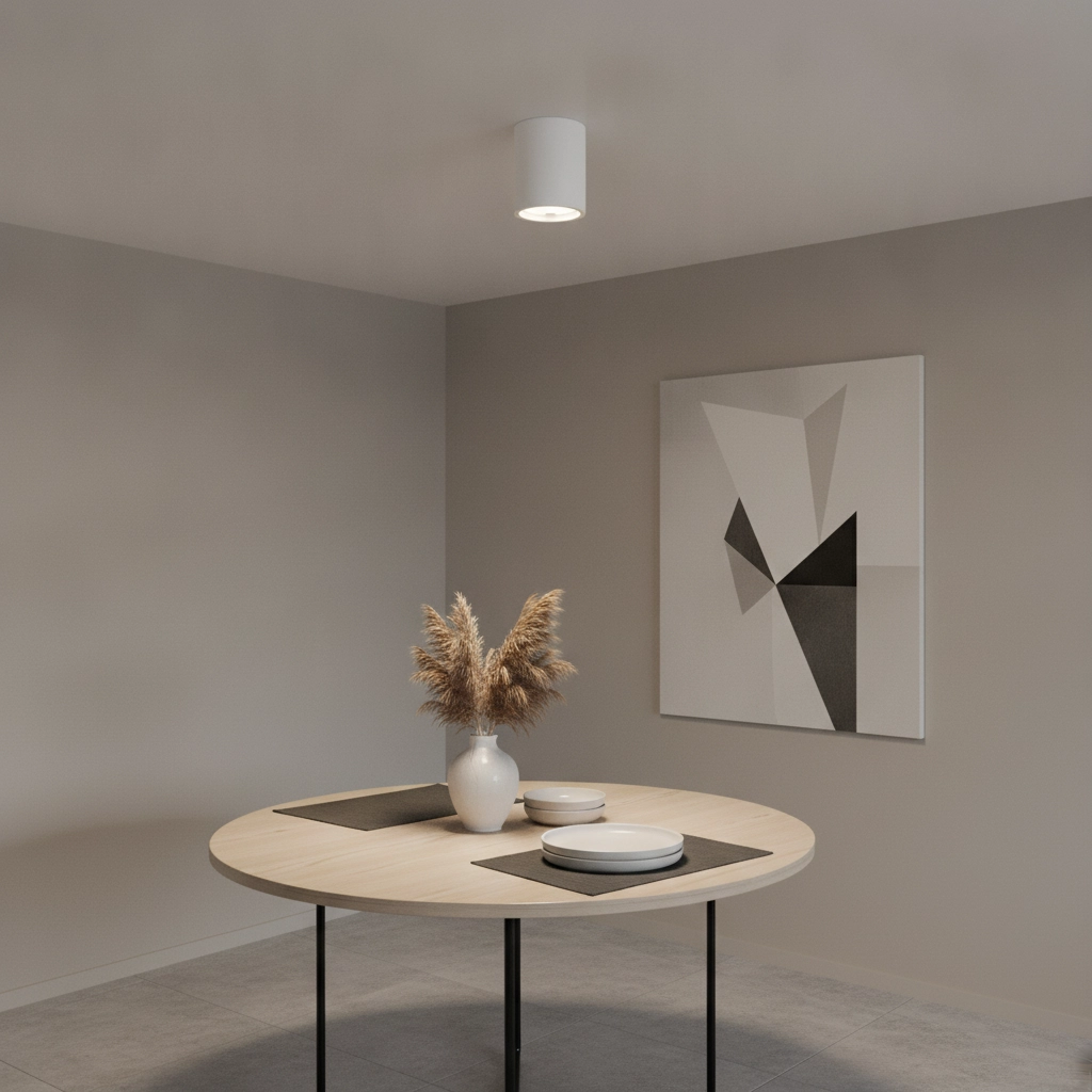 Overschilderbare plafondlamp Toulouse glad