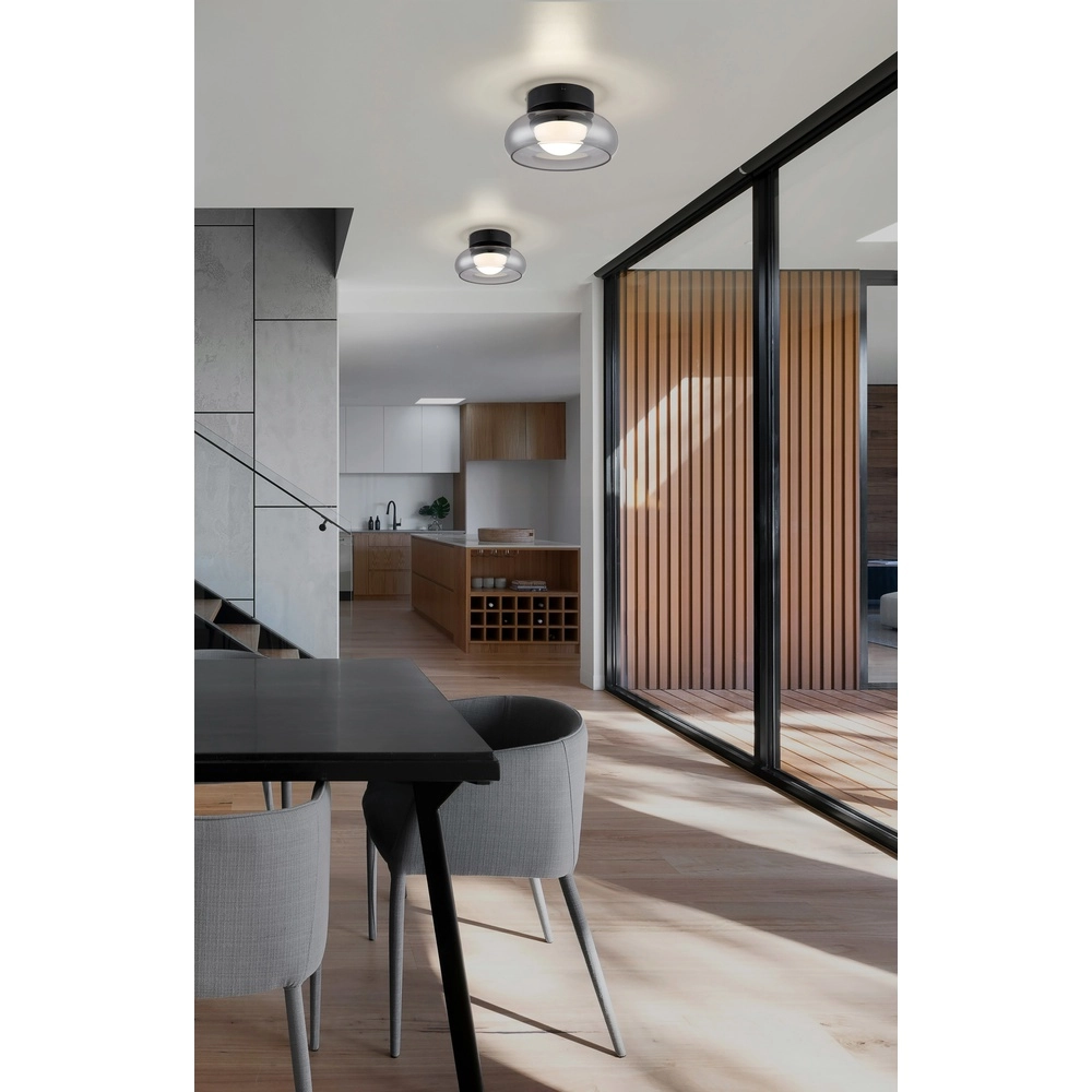 Design plafondlamp Carlene zwart Globo 9007371566174