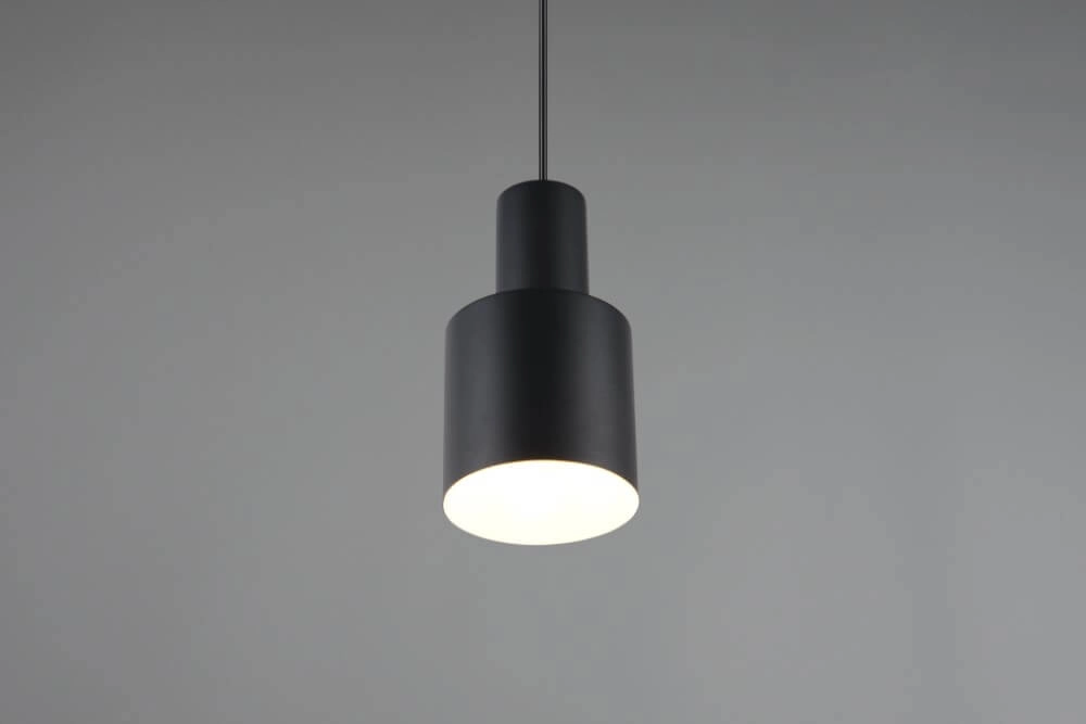 Zwarte pendel Agudo Ø 12cm Trio 4017807613773