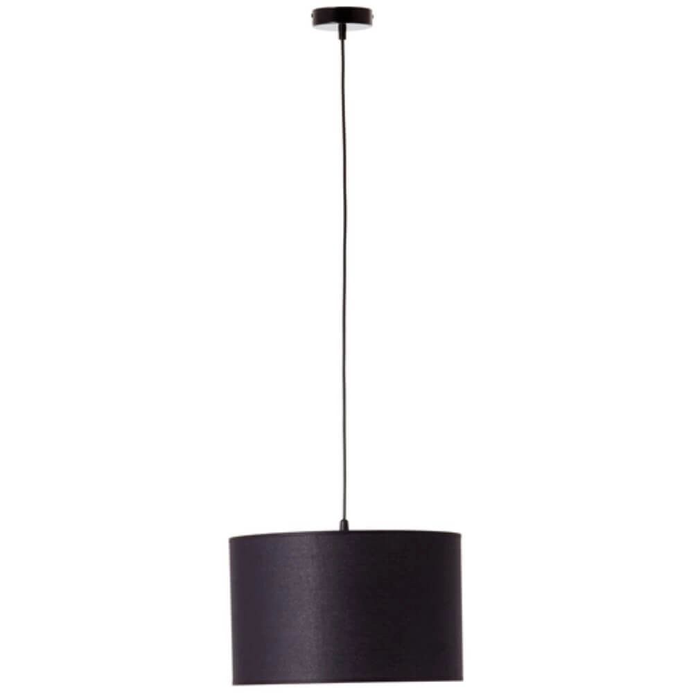 Stoffen hanglamp Esher Ø 38cm zwart Brilliant 4004353405501