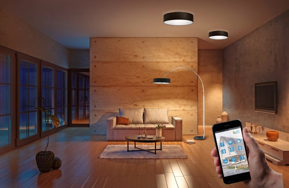 Plafonniere Series 3033 50cm zwart Trio 4017807256543