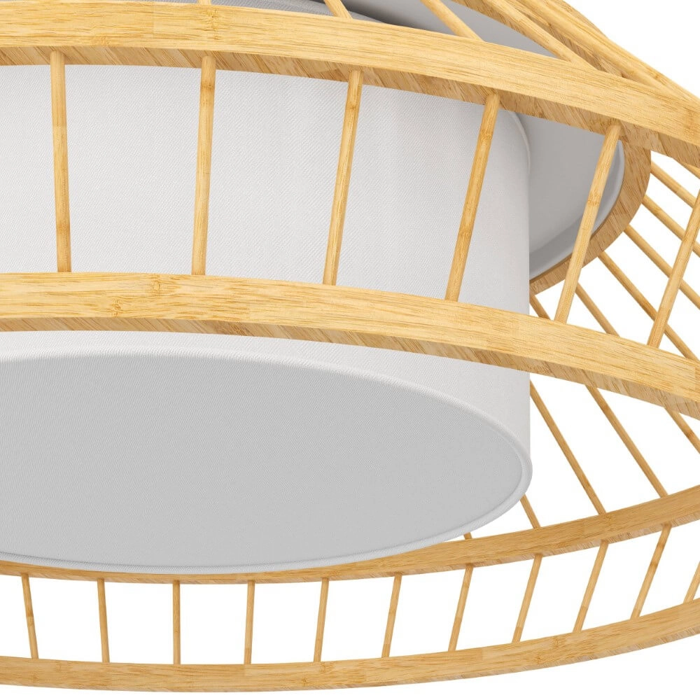 Hanglamp Yuku-Z hout Ø 46cm Eglo 9008606274055