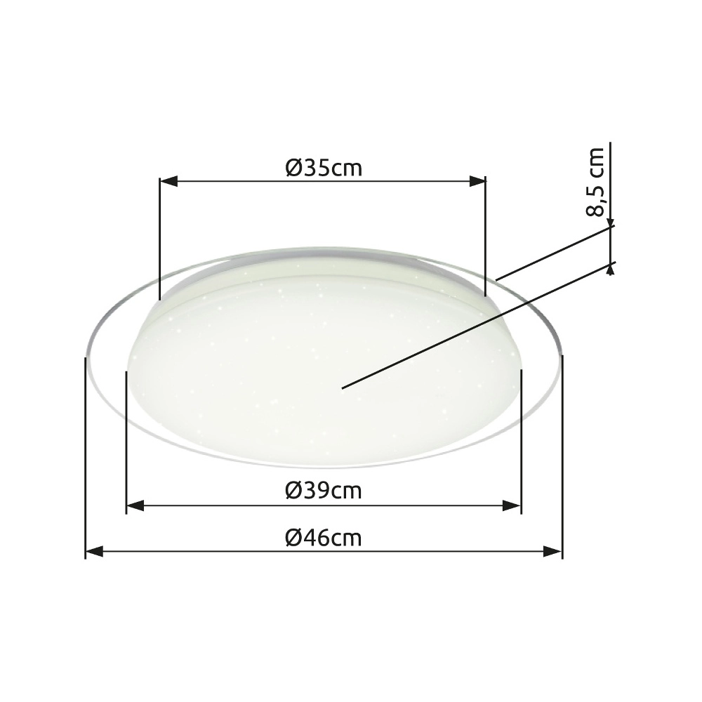 Plafonniere Optima wit Globo 9007371348466