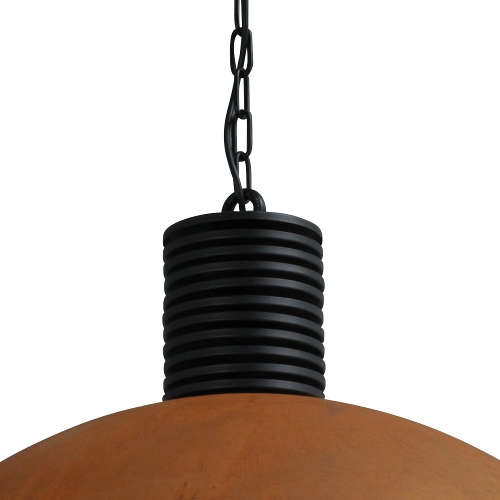 Stoere hanglamp roest Industria 80 Masterlight 8718121138961