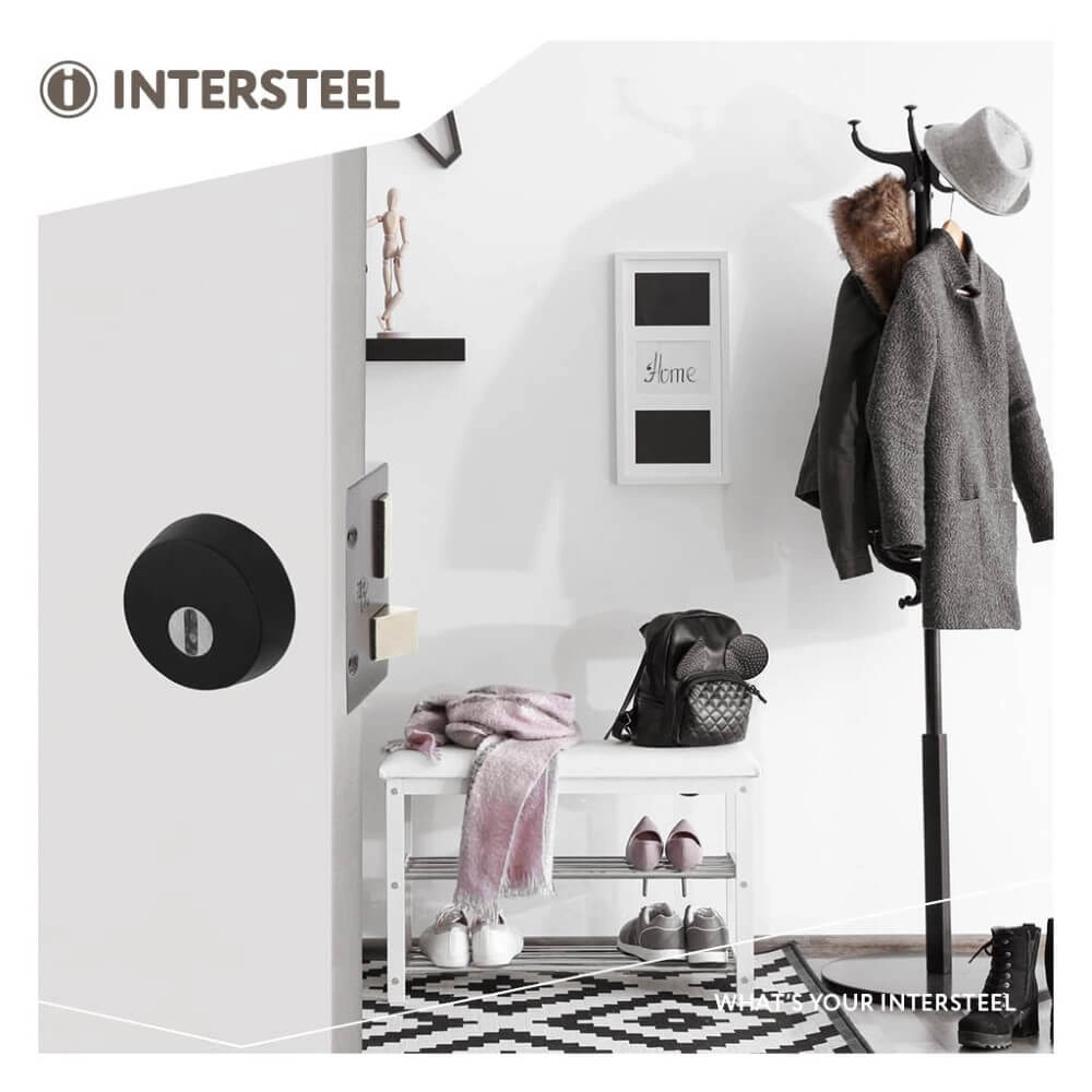 Veiligheidsrozet Salus voor oplegslot met kerntrekbeveiliging zwart Intersteel 8,71419E+12