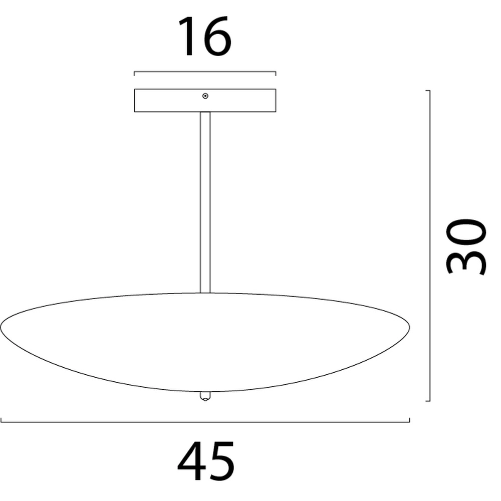 Plafondlamp Scala Ø 45cm zwart Masterlight 8718121337753