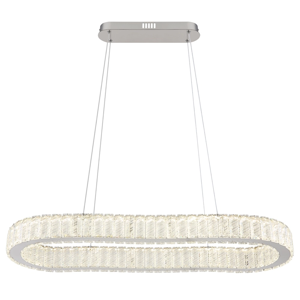 Ovale hanglamp Mucky chroom Globo 9007371445998
