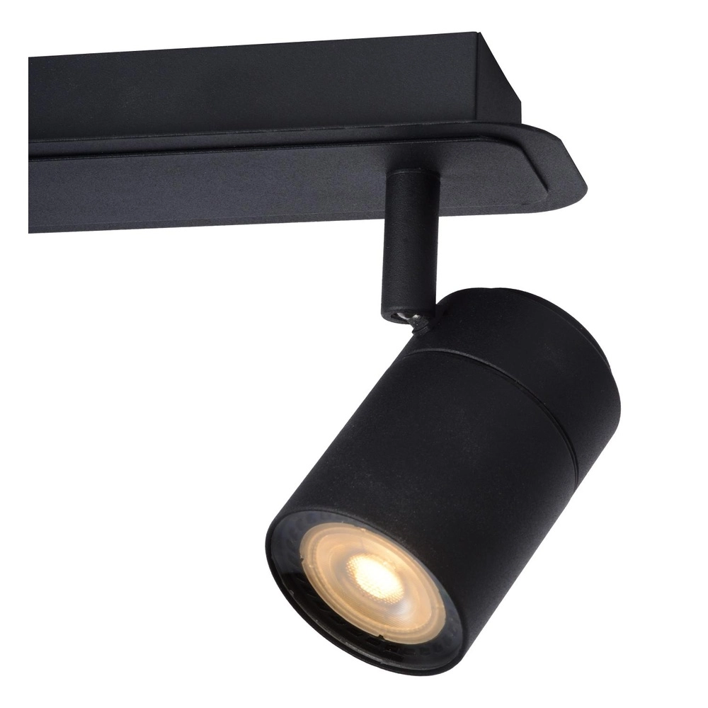 Plafondspot Lennert 2-lichts zwart Lucide 5411212262684