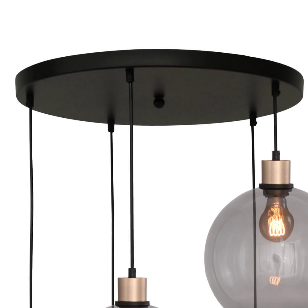 Vide hanglamp Lazise 5-lichts goud Masterlight 8718121303086