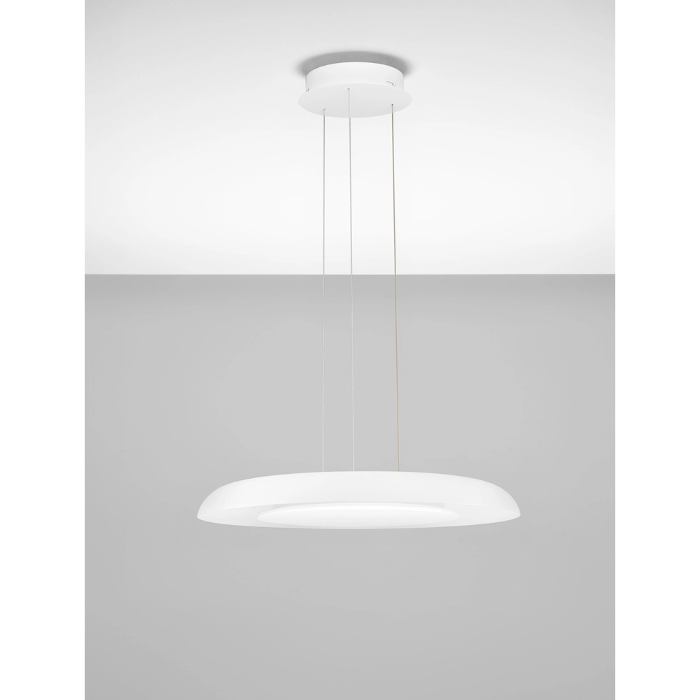 Moderne hanglamp Epos Ø 60cm wit Lyora 5212017463241