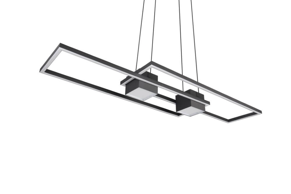 Led hanglamp kantoor Albany zwart Trio 4017807610345