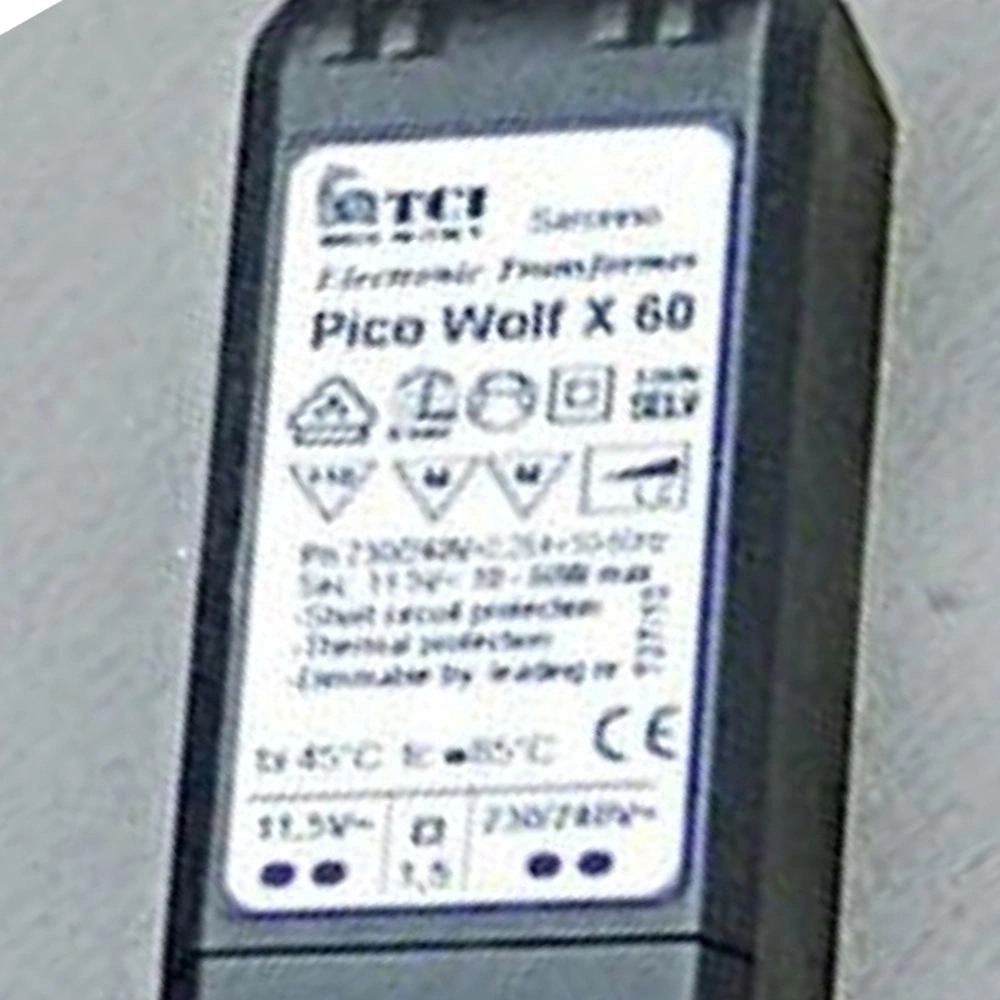 Transformer 12V - 60W zwart Authentage 8716803505643