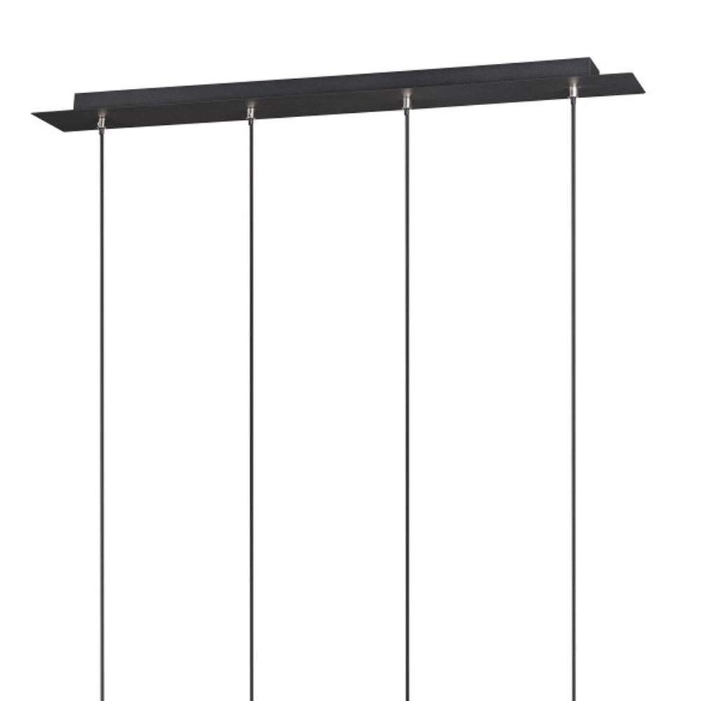 Hanglamp Marley 4-lichts mat zwart Trio 4017807408768