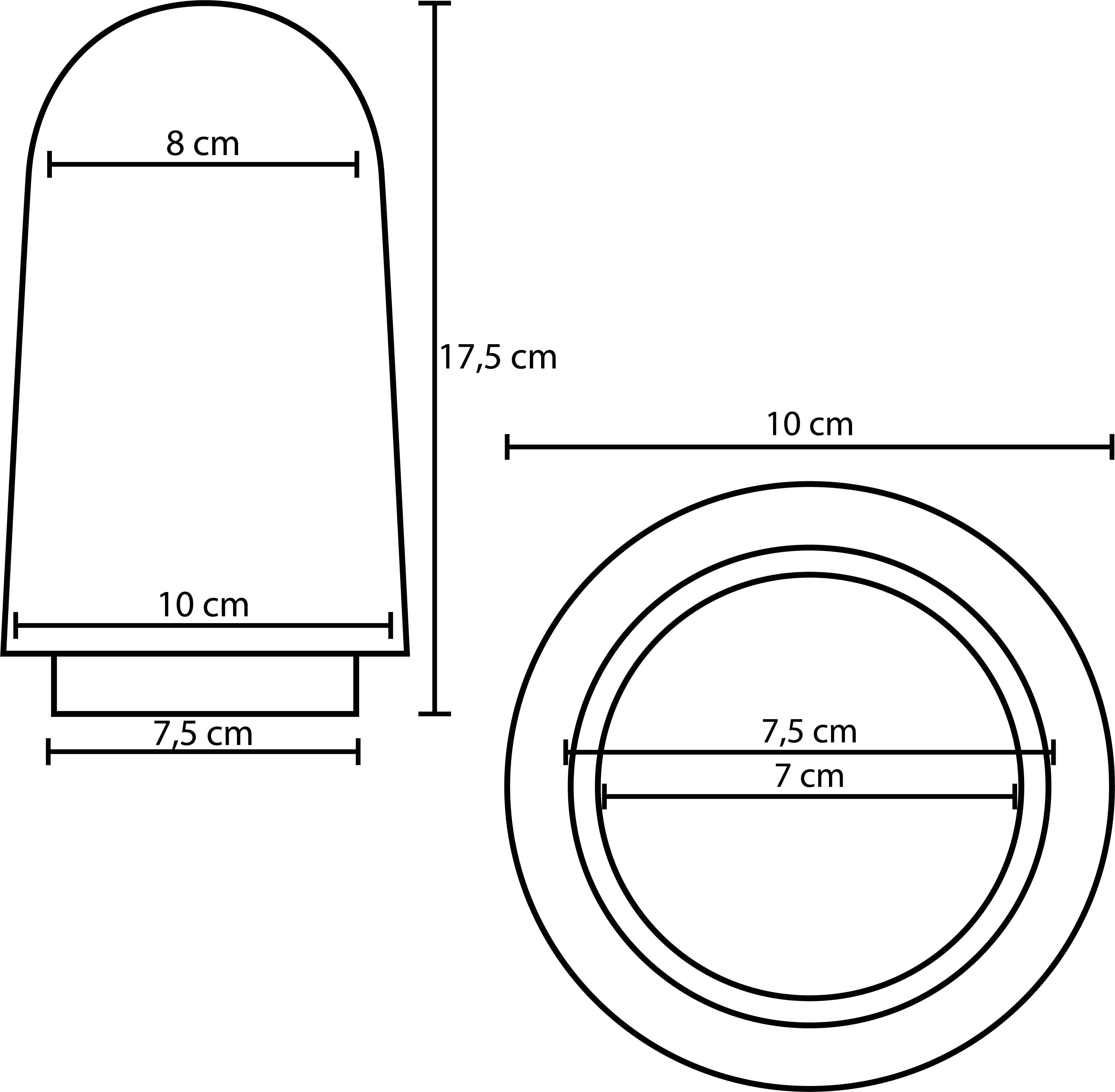 Glass voor Konstsmide Vega serie KonstSmide 7318305560017