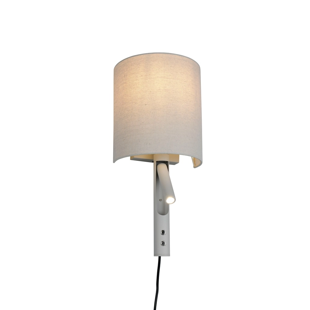 Wandlamp Mavia grijs