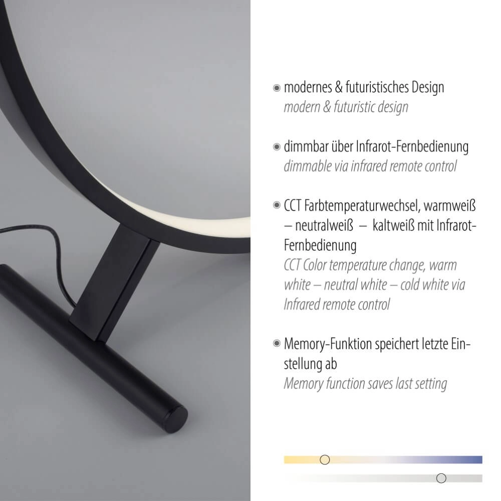 Vloerlamp Hula uniek design Ø 80cm Paul Neuhaus 4012248373316