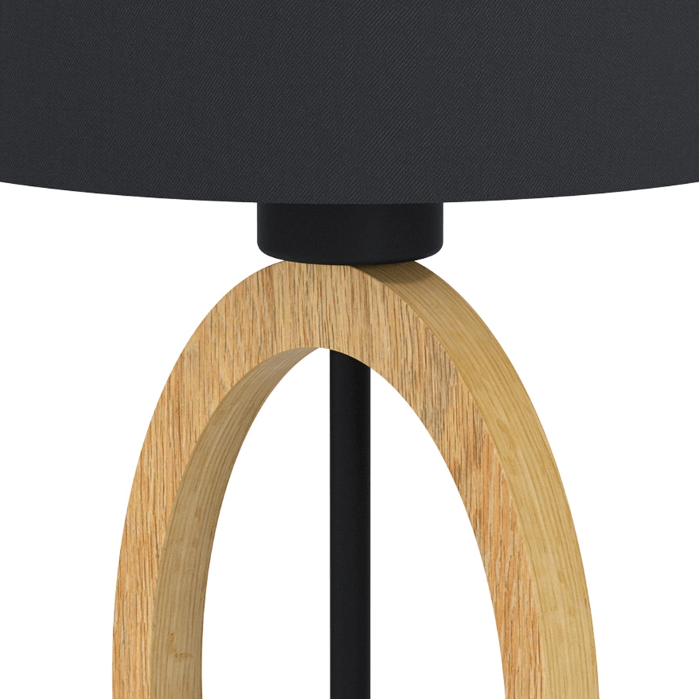 Zwarte schemerlamp Basildon 1 Eglo 9002759435691