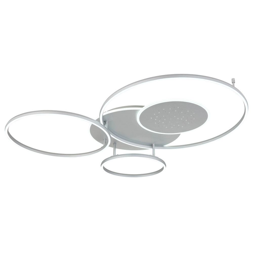 Zilvergrijze plafondlamp Johnson modern Globo 9007371580552