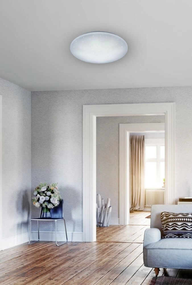 Plafonnière Lukida met sterren effect Trio 4017807434064