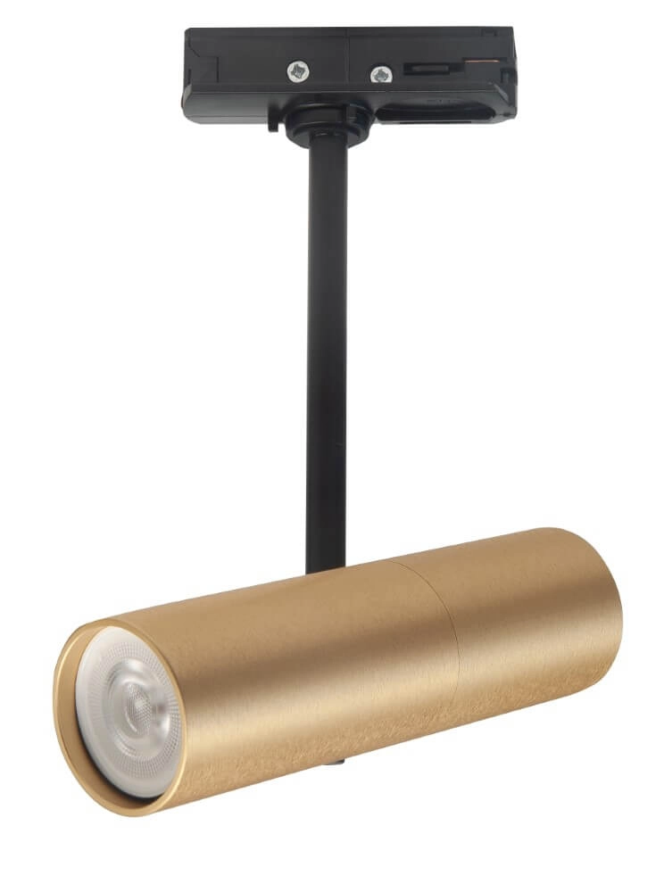 1-fase goud met zwarte railspot Trend Mini GU10 1-fase goud met zwarte railspot Trend Mini GU10