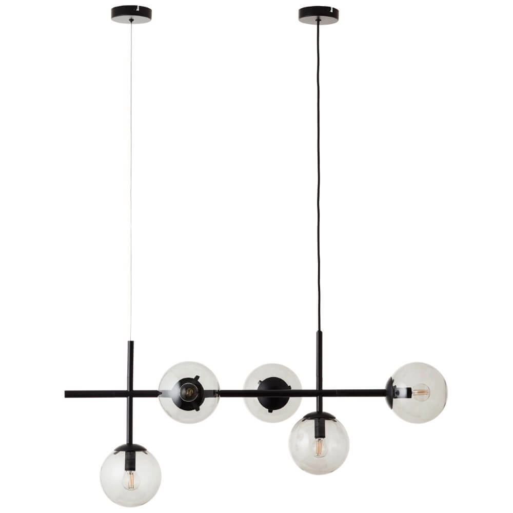 5-lichts design hanglamp Ariol zwart Brilliant 4004353429675