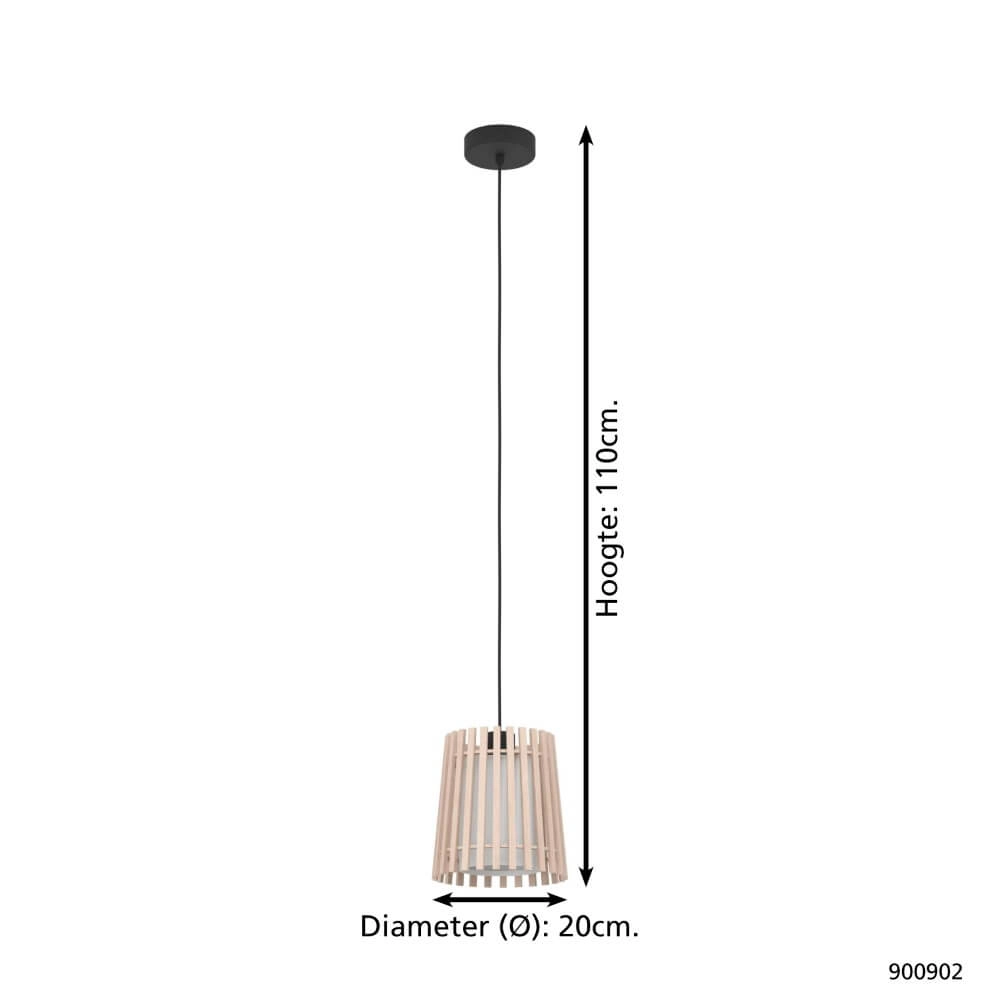 Scandinavische hanglamp Fattoria Ø 20cm Eglo 9008606274727