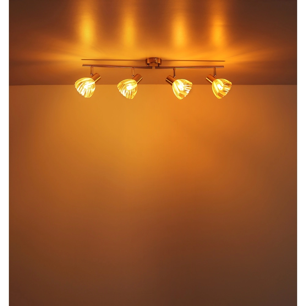 Plafondlamp 4-lichts Zachery goud Globo 9007371531509