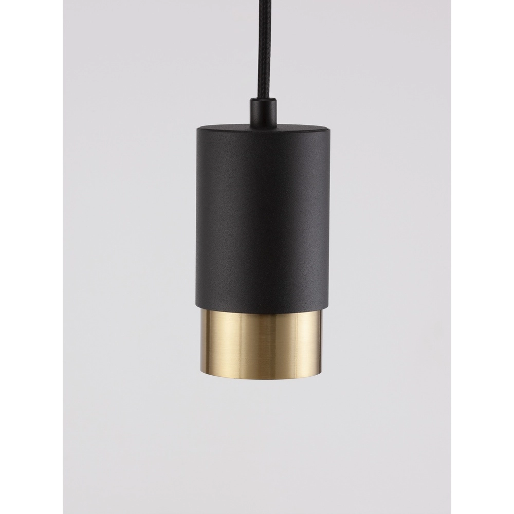 Hanglamp Pongo S enkel 10,8cm zwart met goud Lyora 5212017430311