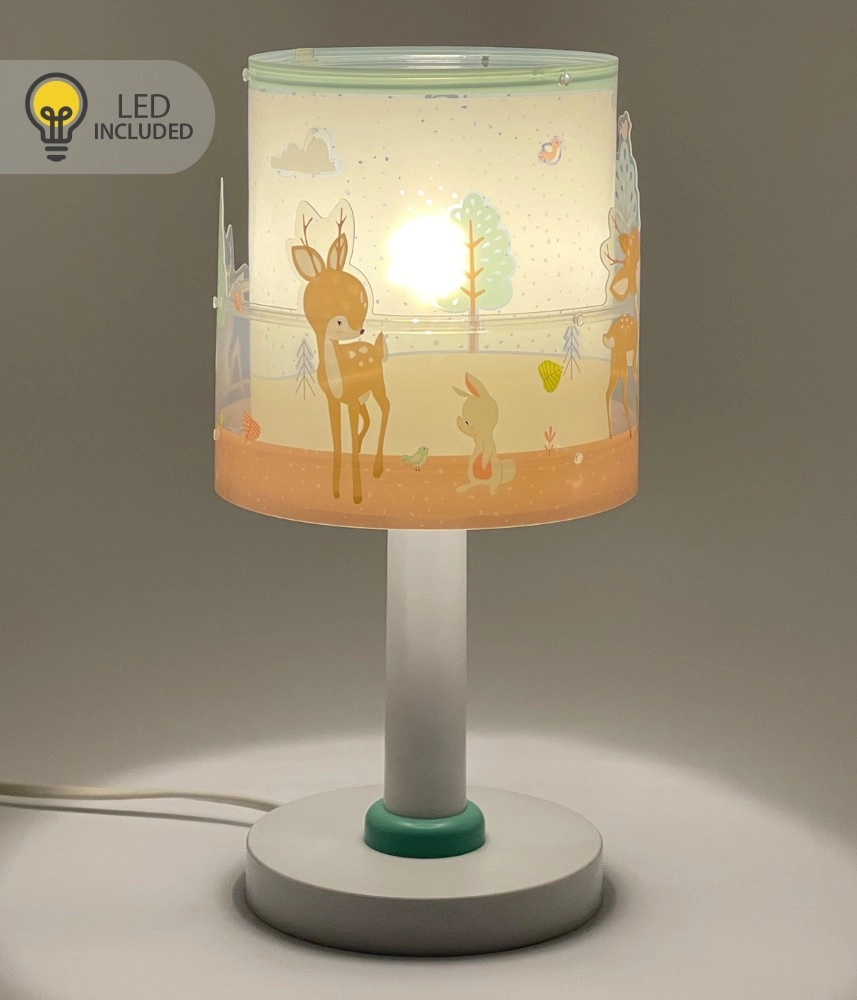 Kinderkamer tafellamp Loving Deer wit Dalber 8420406002323
