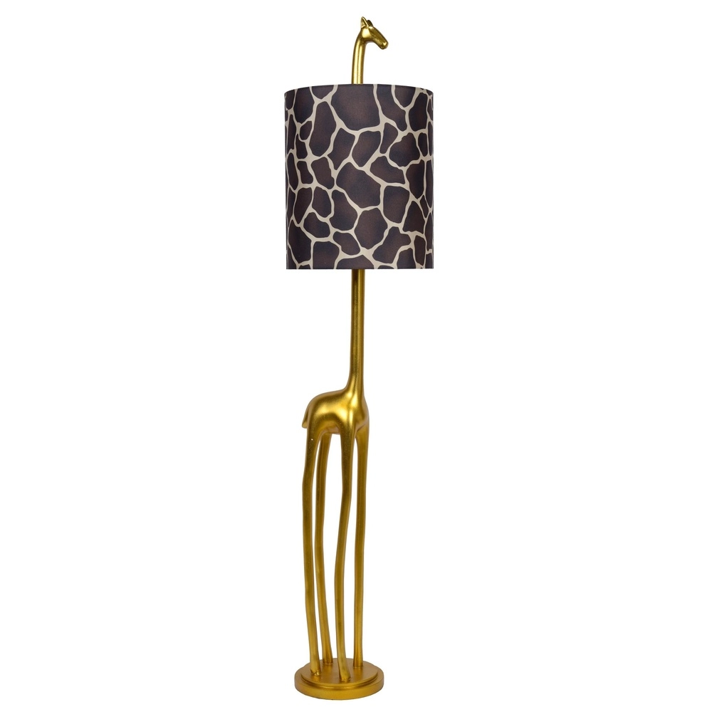 Tafellamp Extravaganza Miss Tall giraffe goud met zwart