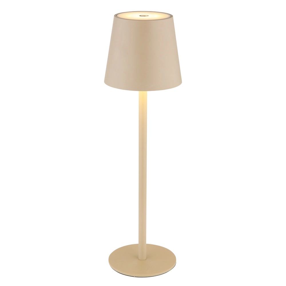 Design tafellamp Vannie zand bruin oplaadbaar Design tafellamp Vannie zand bruin oplaadbaar